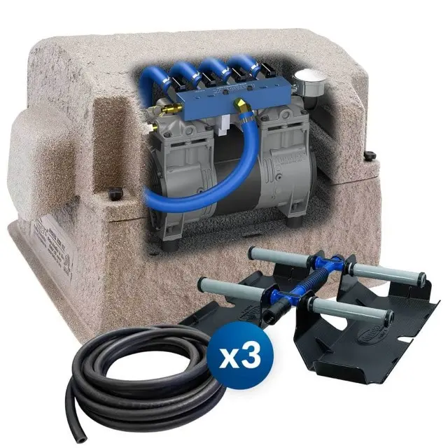 Airmax PS40 System w/ 3 Diffusers 230v 300' 3/8" EasySet Airline 3/4 HP