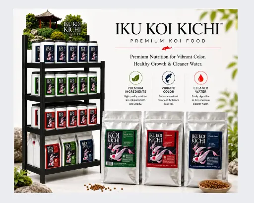 [KKDISPLAYKIT] IKU KOI KICHI Fish Food  Display and Product